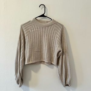 Zara cropped sweater